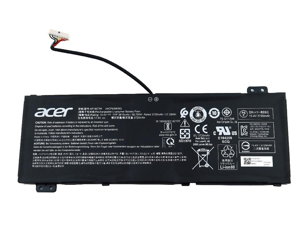 15.4V 58.75Wh Acer Aspire 7 A715-74G-70T9 Battery - Click Image to Close