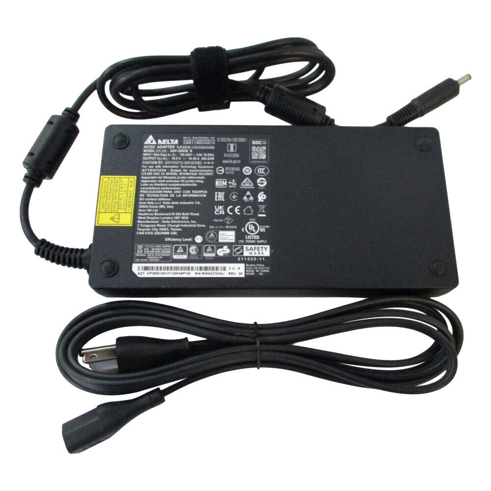 280W Acer Predator Helios 300 PH317-56-78SM AC Adapter Charger Power Cord