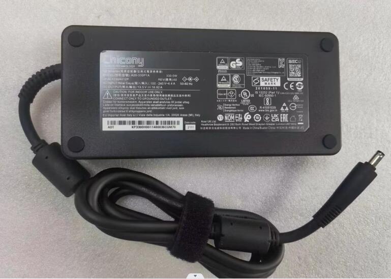 330W Acer Chicony A20-330P1A AC Adapter Charger Power Cord