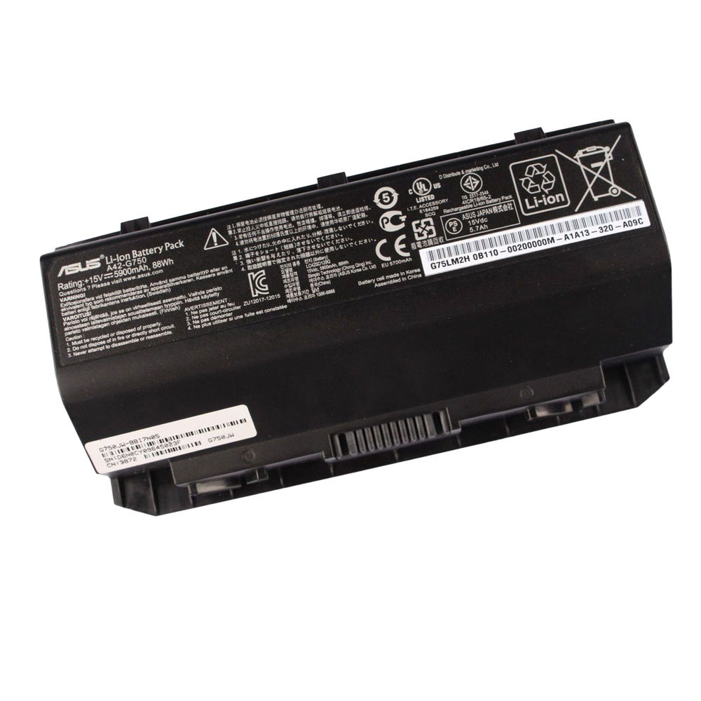 88Wh Asus G750JW-QS71-CB G750JW-RB71-CB G750JW-SB71-CB Battery 88Wh Asus G750JW-QS71-CB G750JW-RB71-CB G750JW-SB71-CB Battery