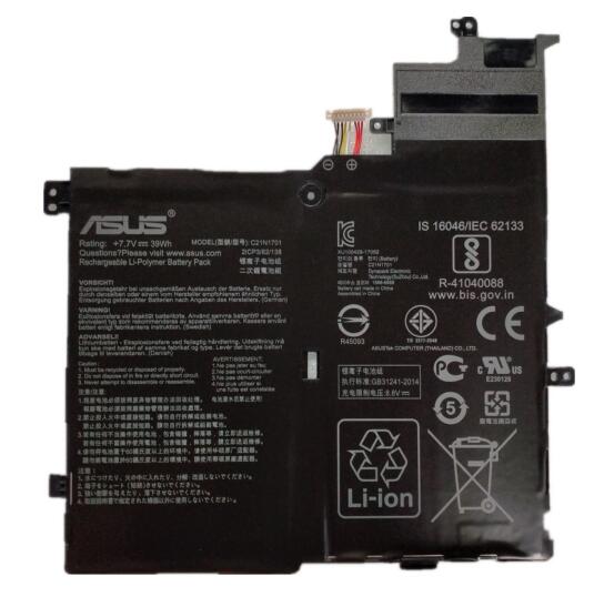 39Wh Asus C21N1701 C21PQC5 0B200-02640000 Battery