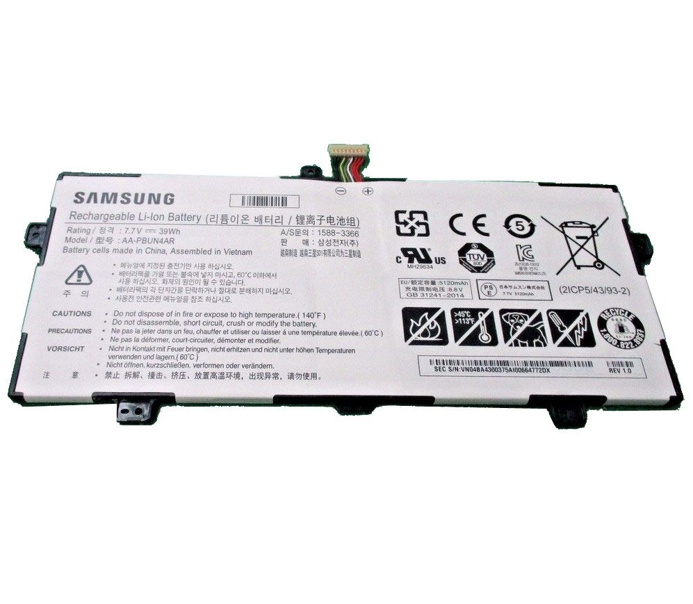 Samsung NT901X5L-K201S NT901X5L-K202A Battery 7.7V 39Wh - Click Image to Close