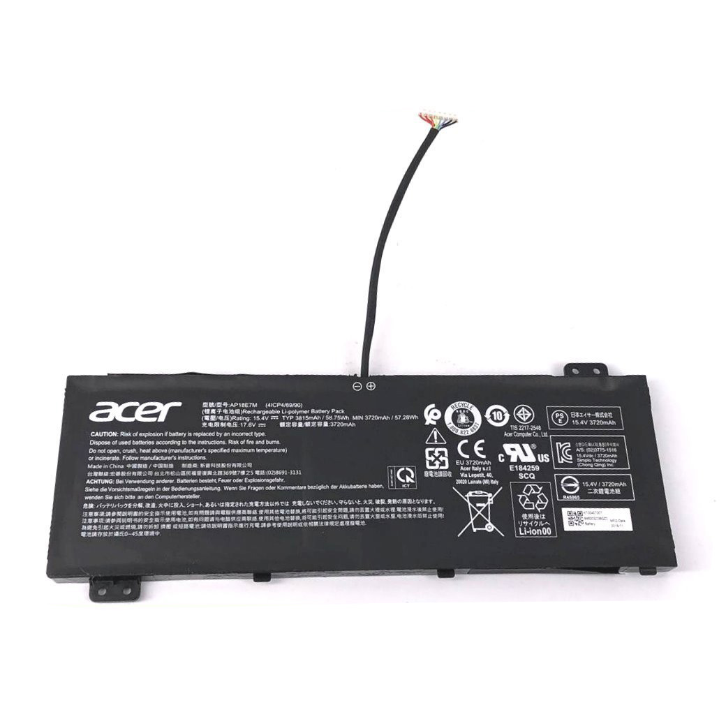 58.75Wh Acer 4ICP4/69/90 AP18E7M Battery 58.75Wh Acer 4ICP4/69/90 AP18E7M Battery