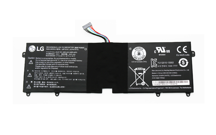 34.61Wh LG 13Z940-G.BK71P1 Battery 7.7V 4495mAh 34.61Wh LG 13Z940-G.BK71P1 Battery 7.7V 4495mAh