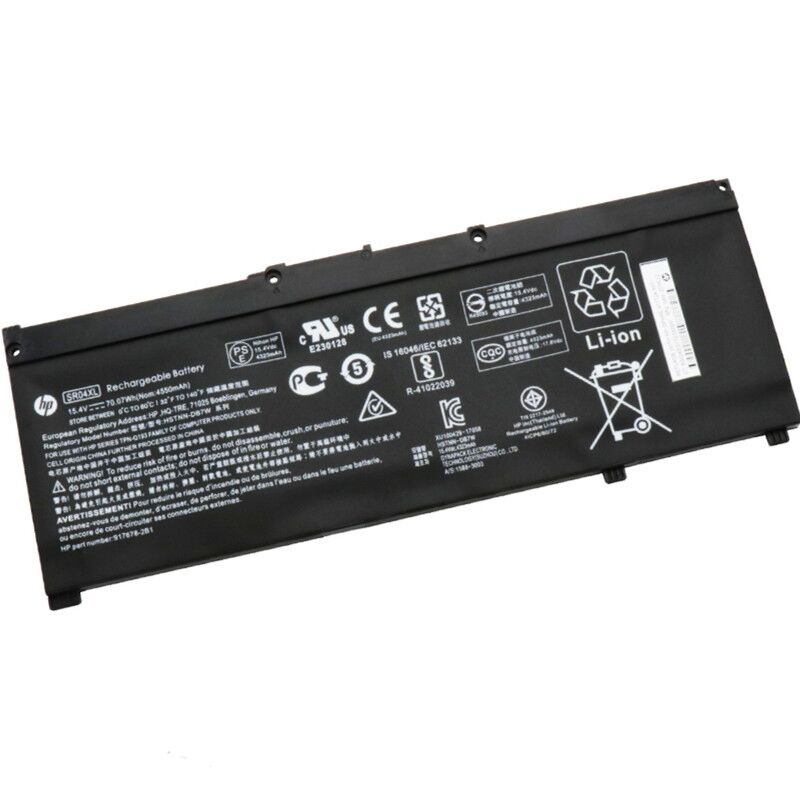 70Wh HP Gaming Pavilion 15-CX0013UR Battery 15.4V 4550mAh