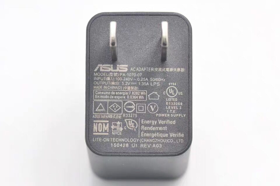 5.2V 1.35A Asus ZenPad 10 Z0310CX 7W Charger AC Adapter