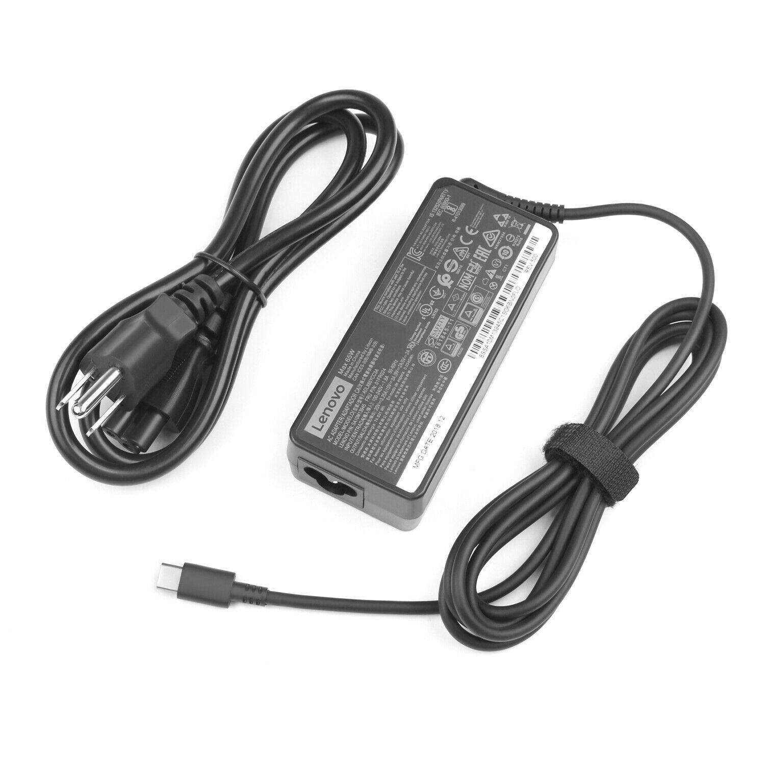 65W USB-C Lenovo Yoga S940 S940-14IWL C730 C730-15IWL Charger Adapter