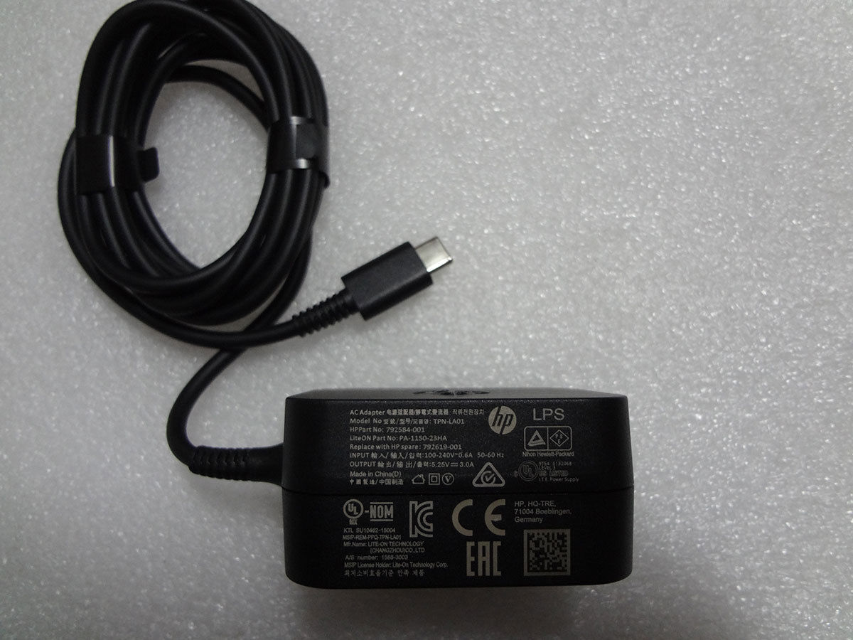 15W HP Pavilion x2 10-n106ur USB-C AC Power Adapter Charger