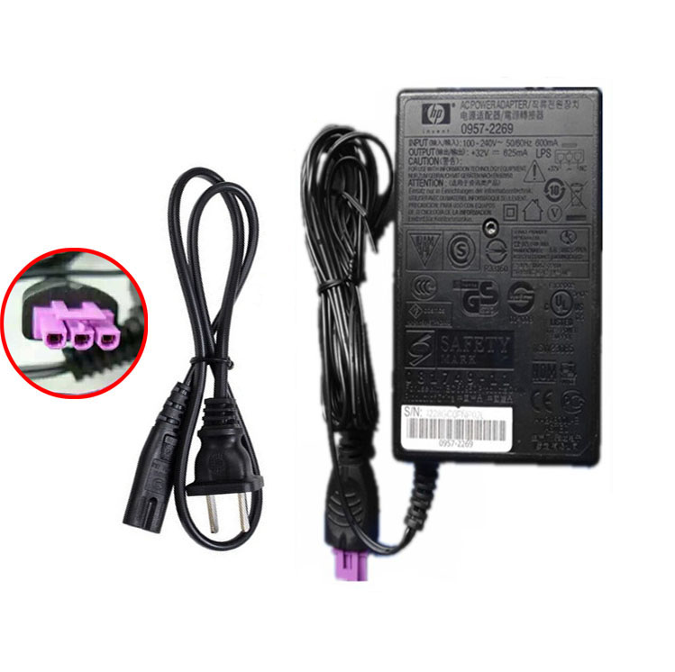 32V 625mA HP OfficeJet J4524 Printer AC Power Adapter Charger Cord