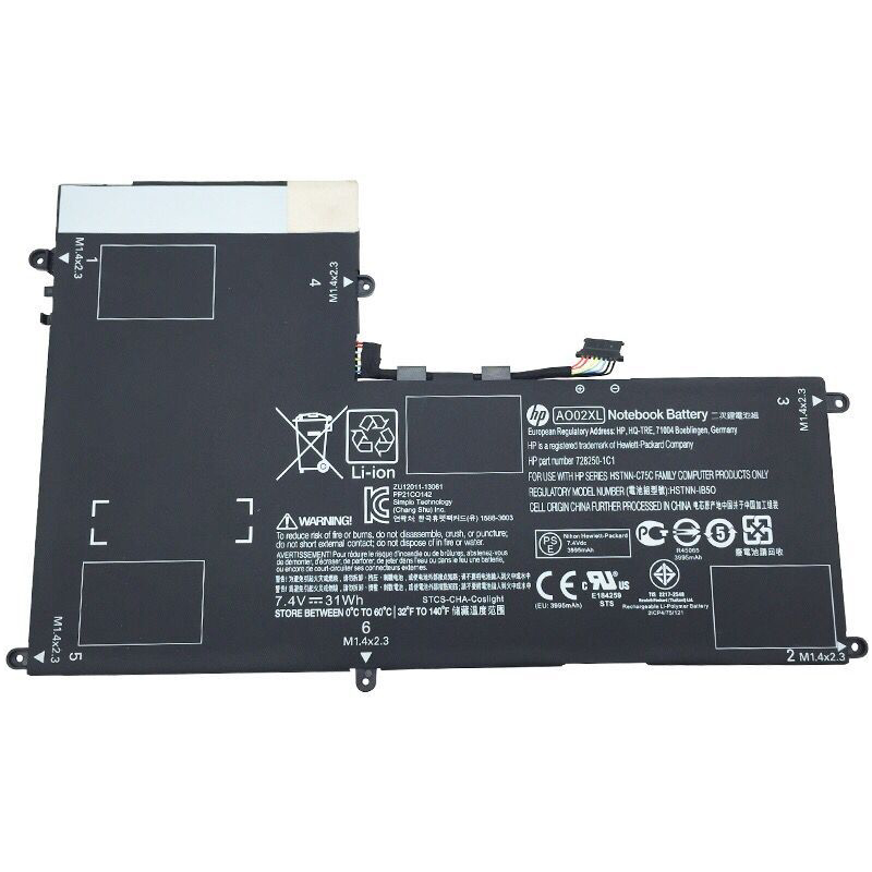 31Wh HP ElitePad 1000 G2 (G9G64UP) Battery