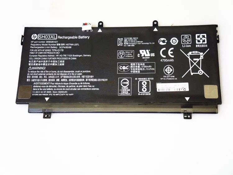 New HP Spectre x360 13-ac052tu Battery 11.55V 57.9WH
