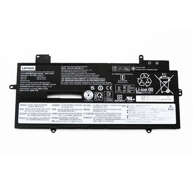 57Wh Lenovo ThinkPad X1 Yoga G6 20Y0S00200 Battery - Click Image to Close