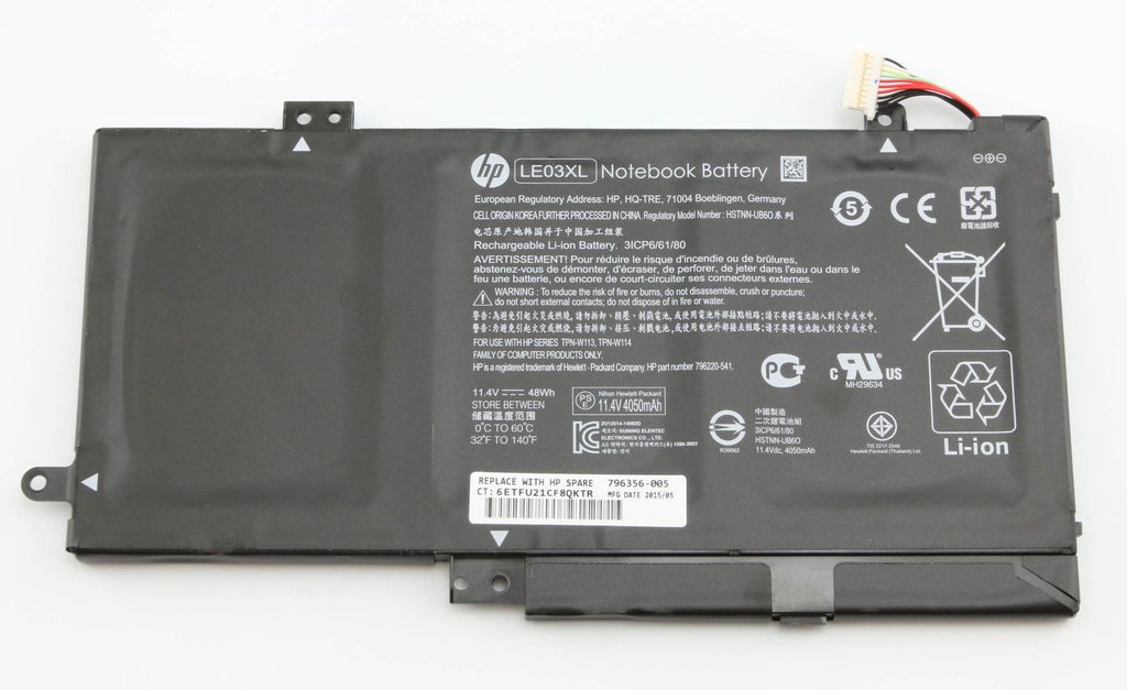 48Wh HP Pavilion x360 13-s181nd Battery 11.4V