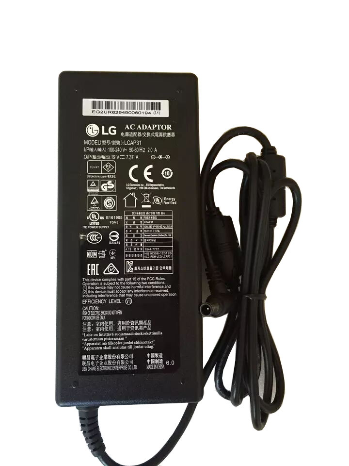 Original 140W LG 27BK85U-W UHD IPS LED Monitor Charger AC Adapter