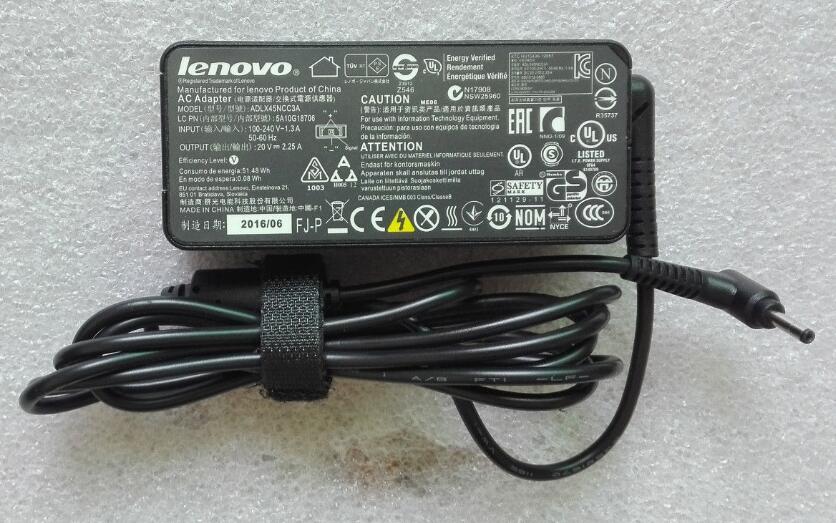 45W Lenovo GX20K02934 AC Adapter Charger Power Cord