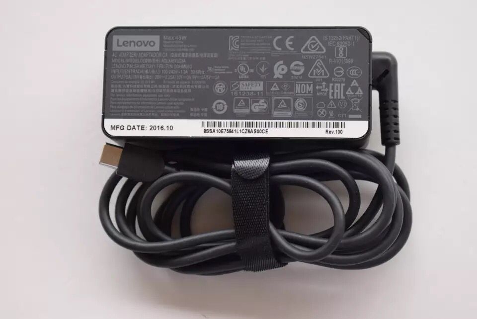 45W Lenovo 5A10K34710 5A10K34711 USB-C Charger AC Power Adapter
