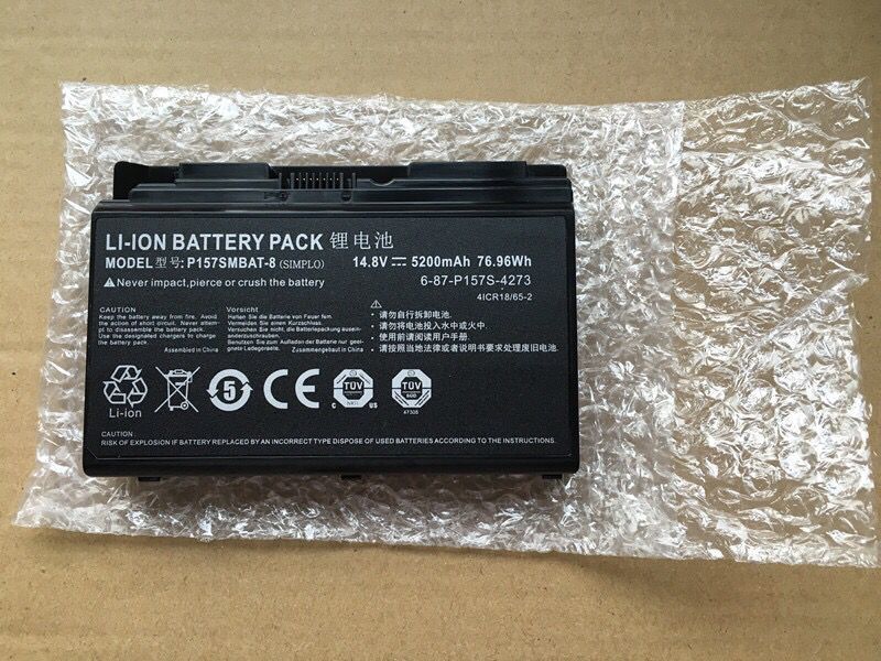 5200mAh 76.96Wh Clevo 6-87-P157S-4271 4ICR18/65-2 Battery