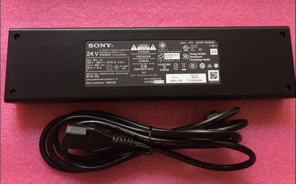 24V 10A Sony XBR-65X900E 65" HDR 4K 3D TV AC Adapter DC Cord