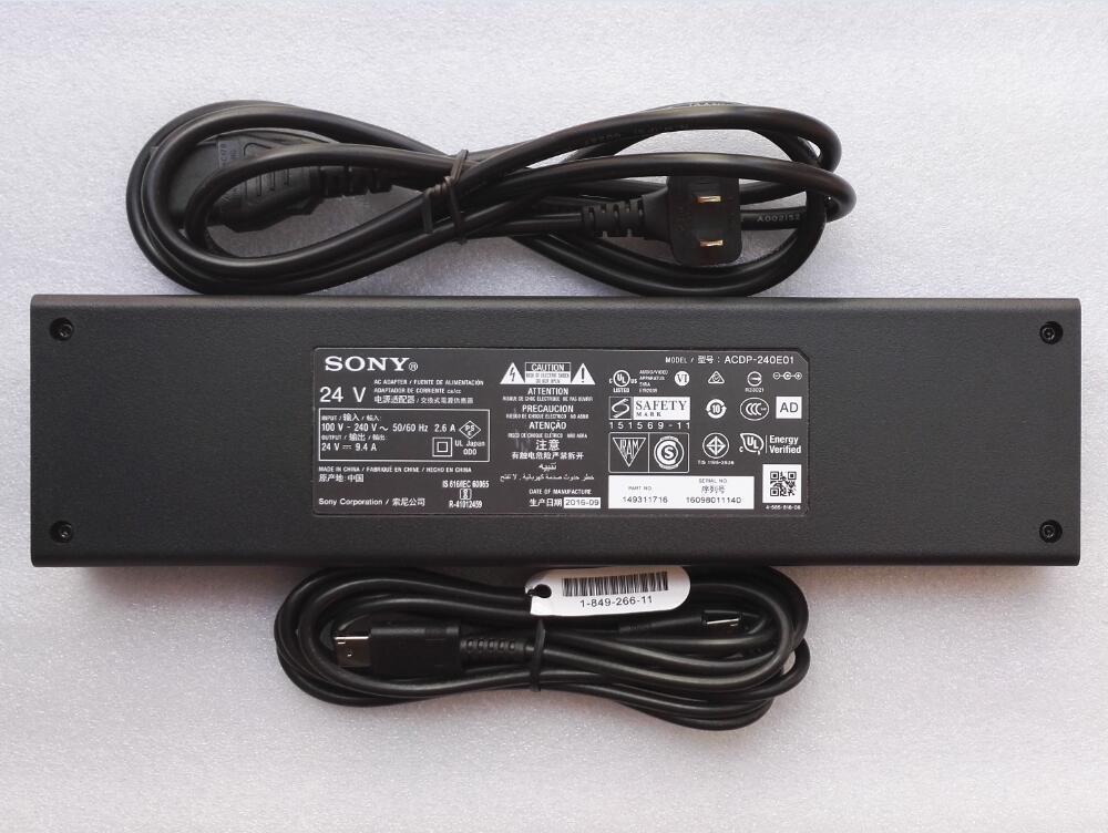 24V 9.4A Sony XBR-75X900E XBR75X900E AC Adapter Charger Power Supply
