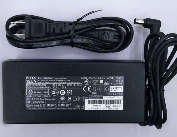 19.5V 5.2A Sony KDL-50W650A KDL-50R556A AC Adapter Power Charger